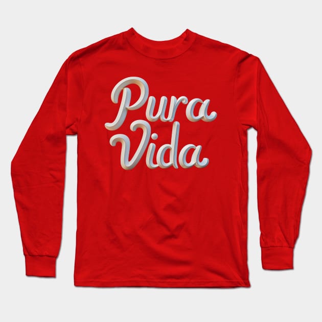 Pura Vida Long Sleeve T-Shirt by Sobalvarro